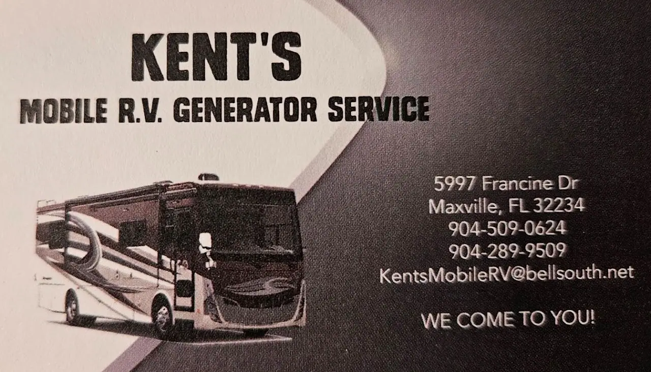 Kent's Mobile RV Generator Service, RV repair in Jacksonville