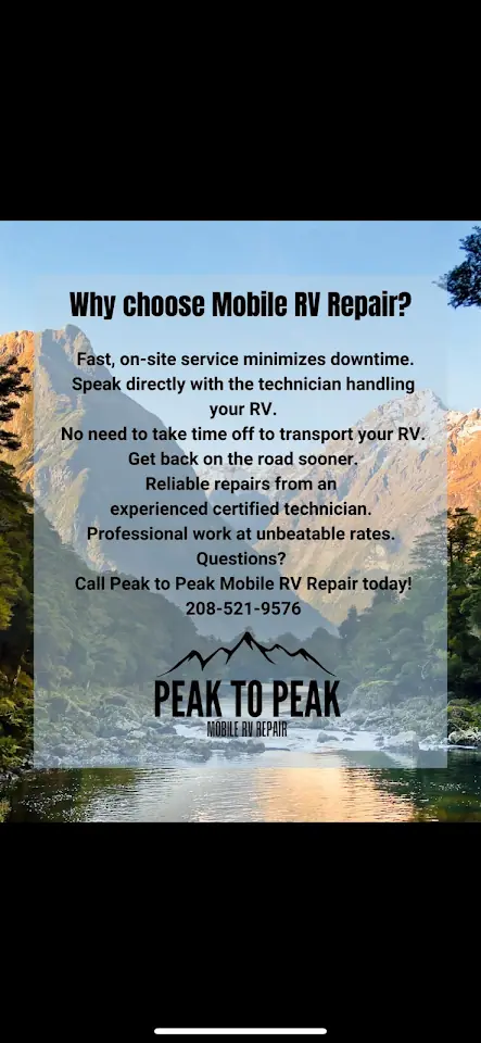 Peak To Peak Mobile RV Repair, RV repair in Pocatello