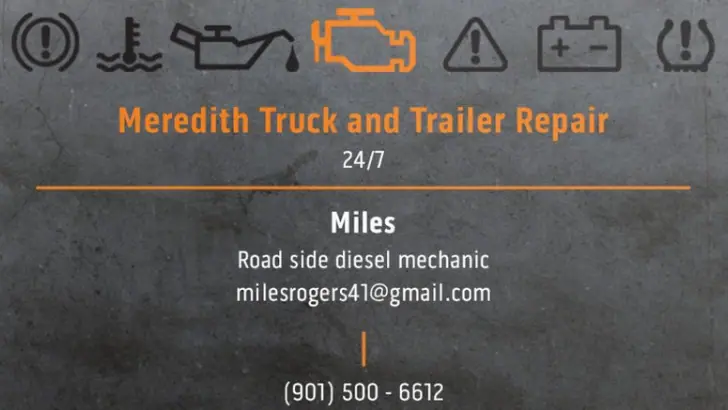 Meredith Truck and Trailer Repair - Truck/Trailer Roadside Repair, RV repair in Byhalia