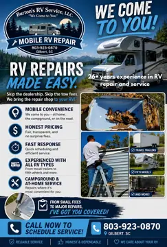 Burton's RV Service, LLC in Gilbert, SC