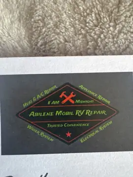 Abilene Mobile RV Repair in Abilene, TX