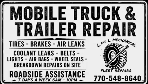L and L Mechanical LLC, Mobile Truck & Trailer Roadside Assistance and Repairs in Calhoun, GA